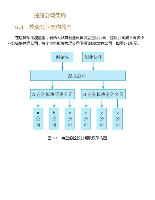 股权架构设计实操--控股公司架构