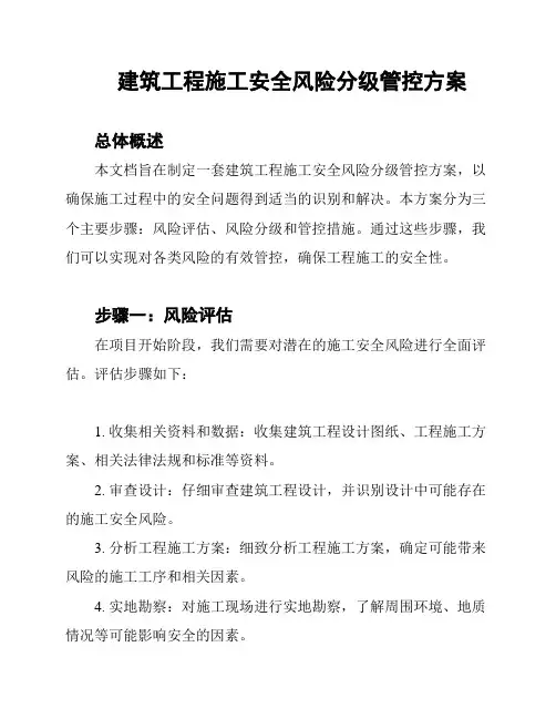 建筑工程施工安全风险分级管控方案