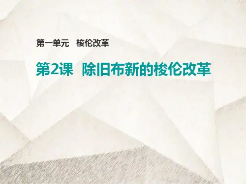 高中历史选修1精品课件3：第2课  除旧布新的梭伦改革(1)