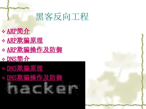 ARP欺骗与DNS欺骗