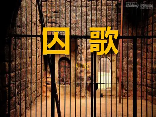 《囚歌》PPT课件5 (共13张PPT)