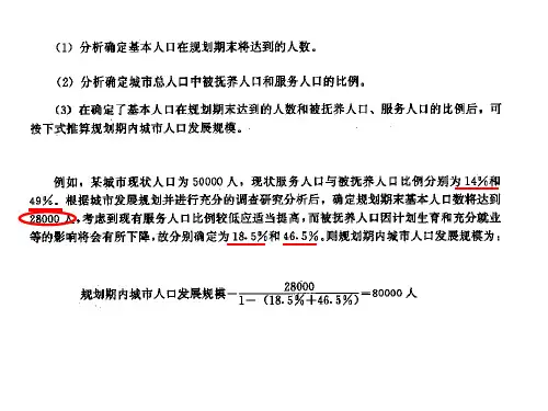 城市人口规模估算方法