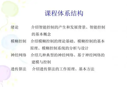 智能控制课件-第一章