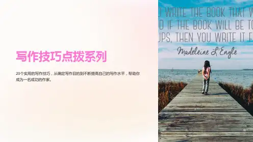 写作技巧点拨系列