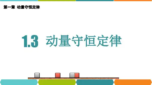 【高中物理】动量守恒定律+课件+高二上学期物理人教版(2019)选择性必修第一册