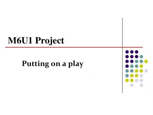 M6U1 Project Languge Points