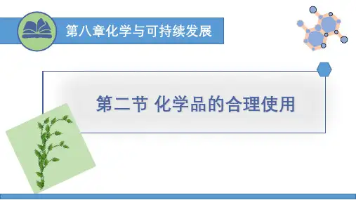 人教版高中化学必修二《化学品的合理使用》化学与可持续发展PPT课件