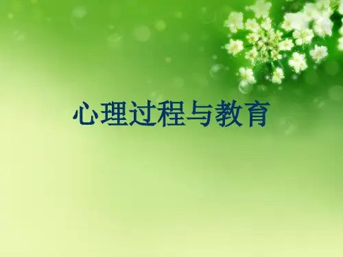 心理过程与教育优秀课件
