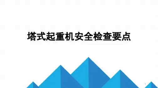 塔吊安全检查要点培训(71页)