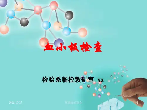 血小板检查模板.ppt