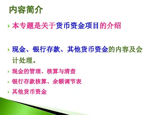货币资金培训课件esax.pptx
