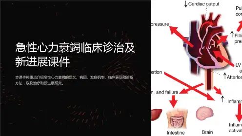 急性心力衰竭临床诊治及新进展课件