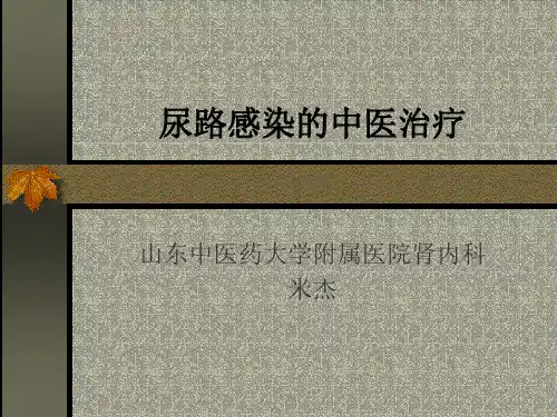 中药治疗尿路感染