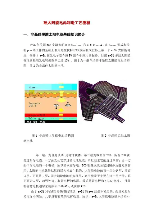 硅太阳能电池制造工艺流程
