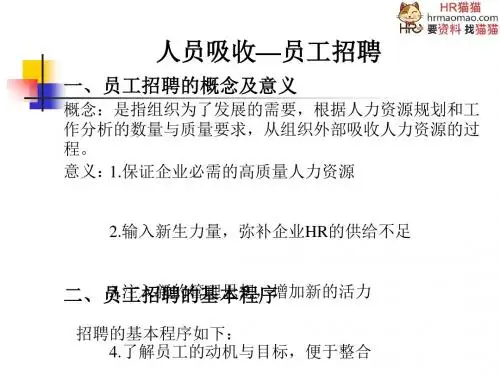 员工招聘管理培训课件(PPT 55张)