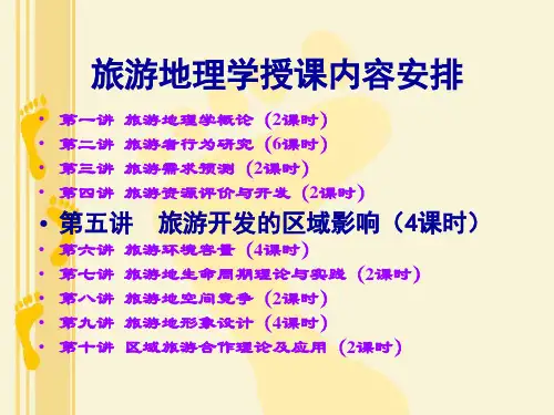 第五讲旅游地理学