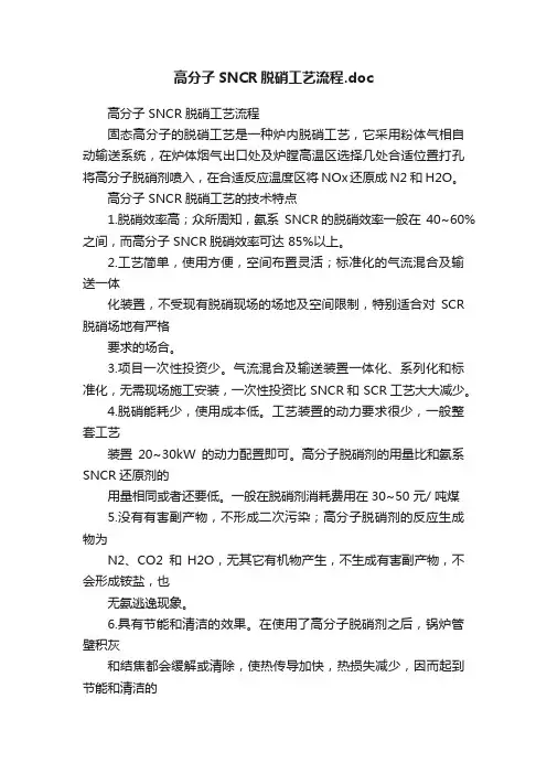 高分子SNCR脱硝工艺流程.doc