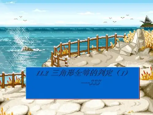 三角形全等的判定(SSS)全面版