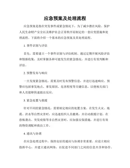 应急预案及处理流程
