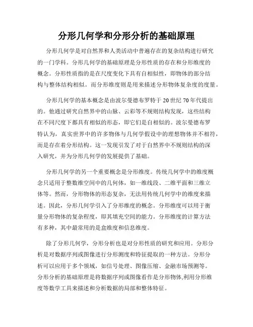 分形几何学和分形分析的基础原理