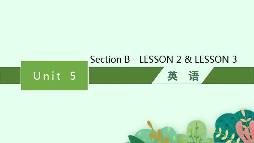 北师版高中英语学案必修二课件 UNIT 5 HUMANS AND NATURE Section B