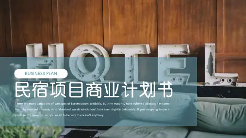 民宿项目计划书PPT