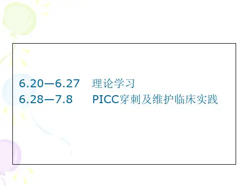 PICC学习汇报ppt课件
