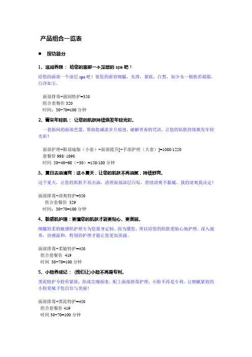 濯清涟产品组合广告文案