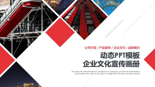 精致企业文化介绍企业画册模板PPT课件(20张)