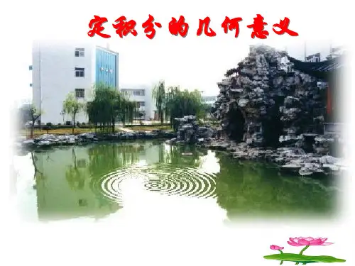 定积分的几何意义