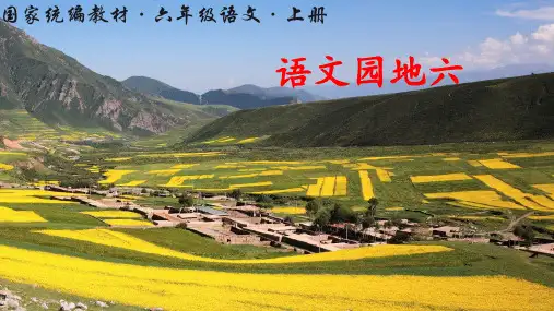 统编版语文六年级上册语文园地六课件(共21张PPT)