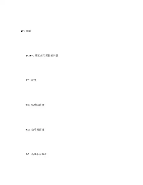 水电图纸上的各种符号