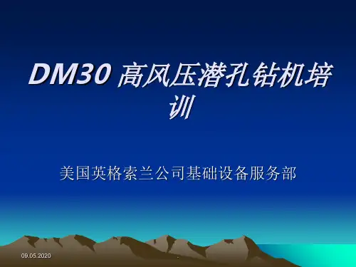 DM30钻机培训资料