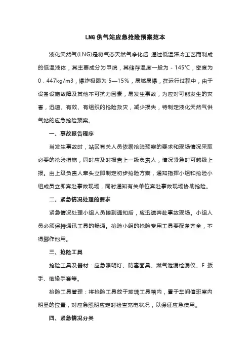 天然气供气方案范本