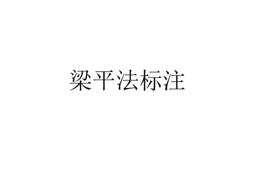 梁平法标注