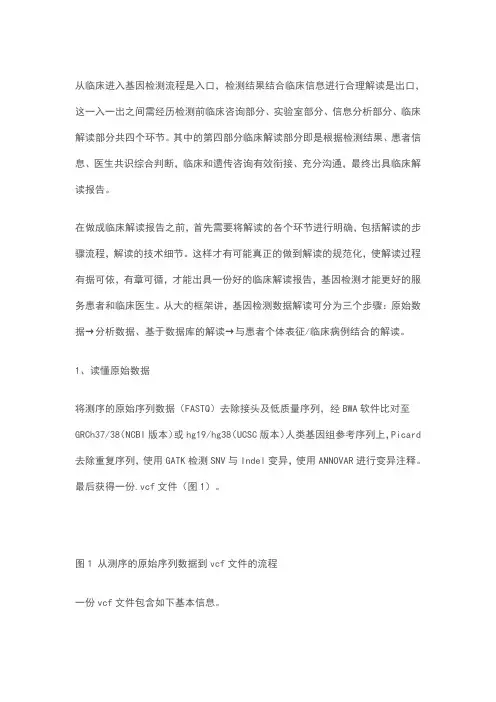 肿瘤基因检测的解读流程