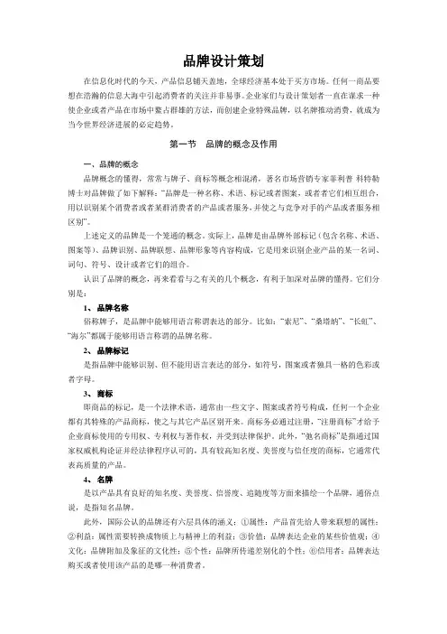品牌设计策划