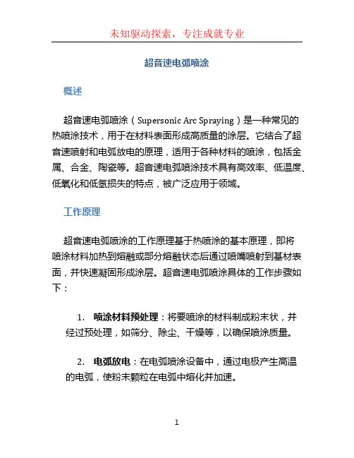超音速电弧喷涂