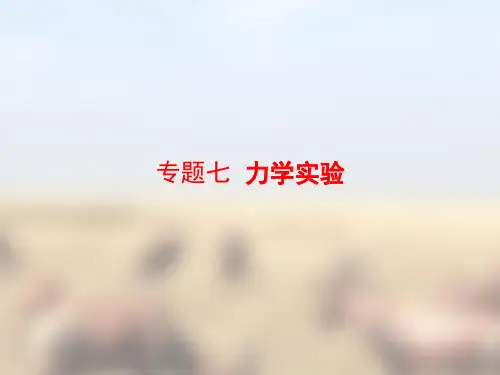 2018年高考物理一轮(课标通用)复习课件-专题7 力学实验 (共184张PPT)