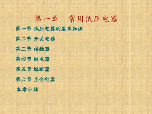 常用低压电气介绍PPT课件