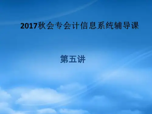 [精选]会计信息系统概述(ppt 91页)