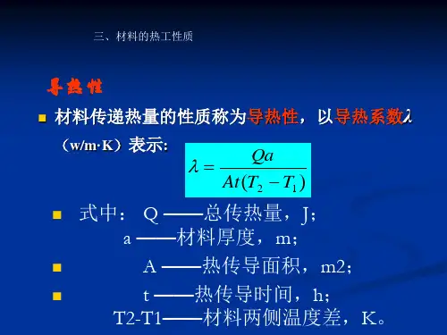 FJUT《土木工程材料》3材料的热工性质及耐久性