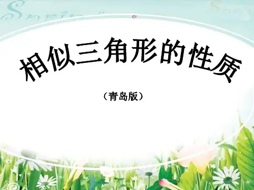 《相似三角形的性质》PPT精选教学课件