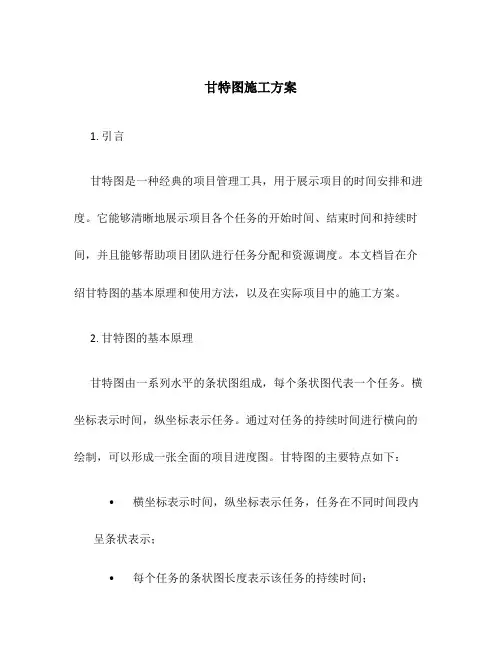 甘特图施工方案