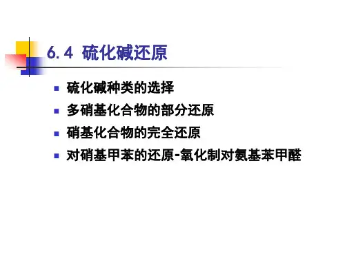 6.4 硫化碱还原