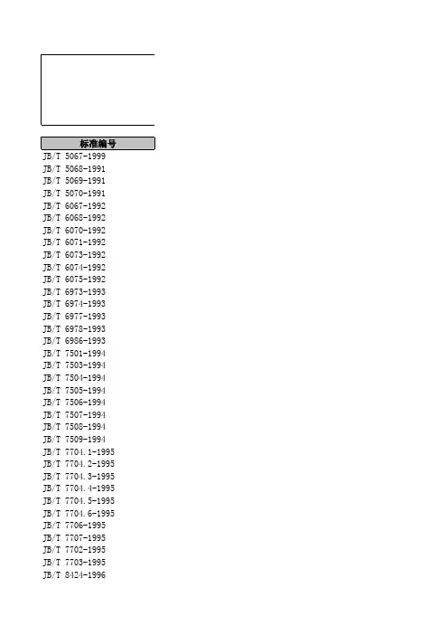 【实用文档类】2019年某知名品牌企业中国国家标准分类目录之完整版