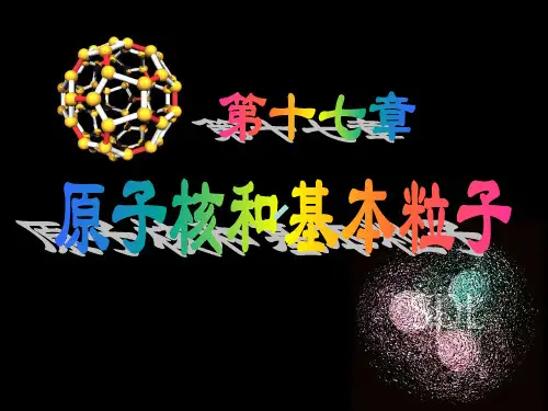 大学物理第17章,原子核与基本粒子