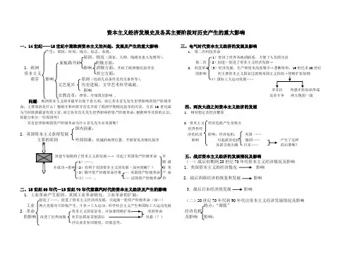 传 资本主义经济发展史及各阶段产生的影响(自制)
