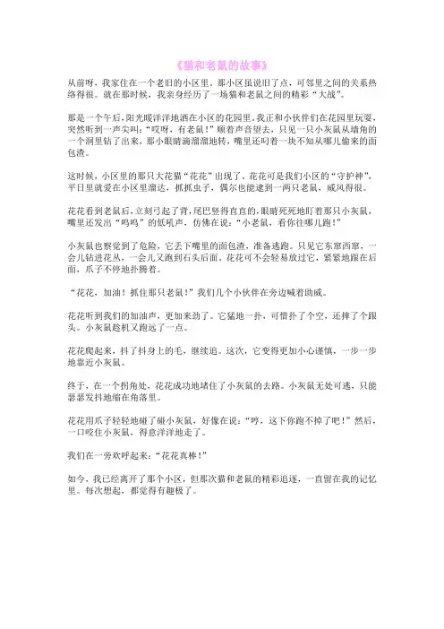 《猫和老鼠的故事》