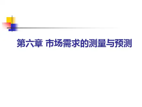 市场需求的测量与预测